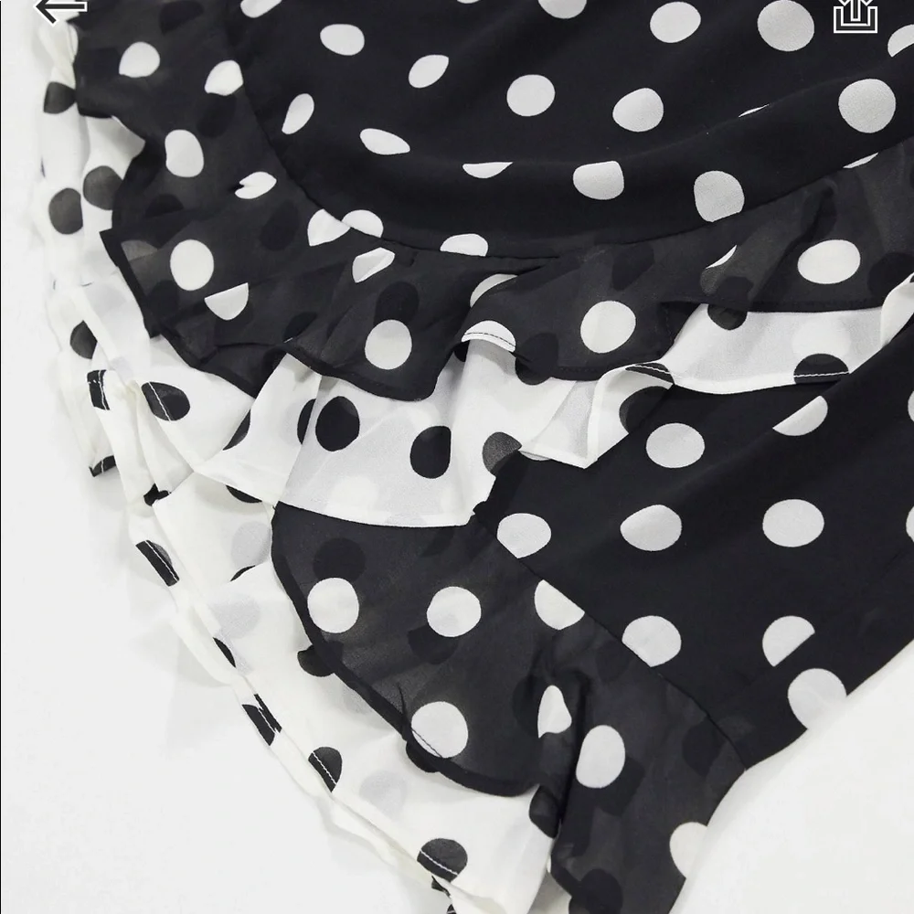 Bardot | black/white polka dot mini wrap dress - Picture 5 of 7